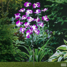  HI LED-es napelemes orchideás kerti lámpa 75 cm kültéri világítás