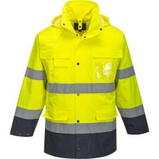  Hi-Vis Lite 3 az 1-ben kabát PW_S162YNRS Sárga/Navy - S méret