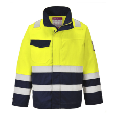  Hi-Vis Modaflame munkakabát PW_MV25YNRL Sárga/Navy - L méret láthatósági ruházat