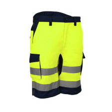 HIBANA FLUO SÁRGA/SÖTÉTKÉK BERMUDA_XL láthatósági ruházat
