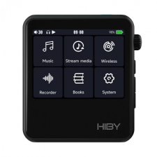 HiBy R2 II (gen 2) hordozható lejátszó, fekete fejhallgató erősítő