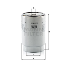 HIFLOFILTRO Mann-Filter WK11001X Üzemanyagszűrő autóalkatrész