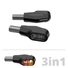 HIGHSIDER Ventura-X LED hátsó lámpa/irányjelző, fekete, füstszínű HIGHSIDER  Elektronika Világítások Indexek egyéb motorkerékpár alkatrész