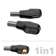 HIGHSIDER Ventura-x LED irányjelző, fekete, füstszínű HIGHSIDER  Elektronika Világítások Indexek egyéb motorkerékpár alkatrész