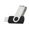 HIKSEMI M200S ROTARY USB2.0 32GB pendrive (ezüst-fekete) (HS-USB-M200S(STD)/32G/NEWSEMI/WW)