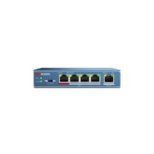 Hikvision 10/100 4x PoE 1x uplink portos switch (DS-3E0105P-E) hub és switch