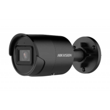 Hikvision 4 MP WDR fix EXIR IP csőkamera; beépített mikrofon; fekete megfigyelő kamera