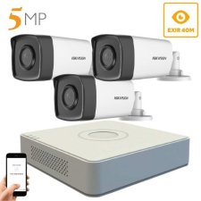 Hikvision 5 megapixeles 3 csőkamerás rendszer 40 méter látótávolsággal megfigyelő kamera