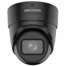 Hikvision 8 MP AcuSense WDR motoros zoom EXIR IP dómkamera; hang I/O; riasztás I/O; fekete megfigyelő kamera
