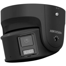 Hikvision 8 MP fix ColorVu AcuSense IP panoráma dómkamera; láthatófény; fény- és hangriasztás; fekete megfigyelő kamera