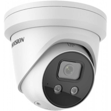Hikvision 8 MP WDR fix EXIR AcuSense IP dómkamera; mikrofon; fény- és hangriasztás, riasztás I/O megfigyelő kamera