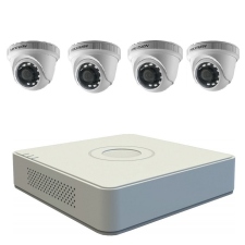 Hikvision Akciós Hikvision 4 csatornás FullHD kamera szett (2MP) (dome kamera) megfigyelő kamera