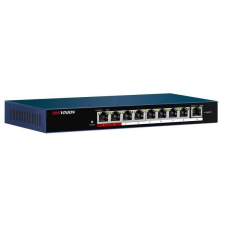 Hikvision DS-3E0109P-E 9 port 100Mbps unmanaged Switch PoE hub és switch