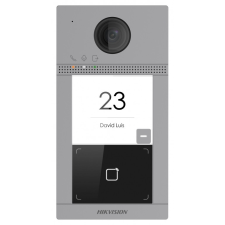 Hikvision Hikvision DS-KV8113-WME1/Flush (B) Egylakásos IP video-kaputelefon kültéri egység, kártyaolvasóval, IR-megvilágítás, WiFi, 12 VDC/PoE kültéri világítás