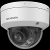 Hikvision IP, Dómkamera, 4MP, Fix obj., 4mm, IR-Fehér LED 40m, SD Kártya, Alarm in/out