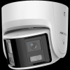 Hikvision IP, Pano turret kamera, 4 MP, Fix objektív, 2.8mm, AcuSense, Fény-hang riasztás, Fehér LED, Mikrofon