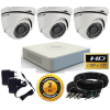 Hikvision TurboHD-TVI 3 kamerás dome kamerarendszer