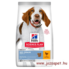 Hill&#039;s SP Canine Adult Nograin Chicken 14 kg gabonamentes kutyatáp kutyaeledel