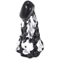  Himiks Dildo – prémium 18 cm fekete-fehér dildó műpénisz, dildó