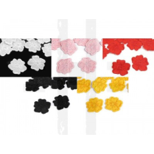  Hímzett felvasalható virág - 10 db dekorációs kellék