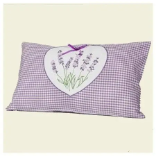  Hímzett levendulás díszpárna huzat lakástextília