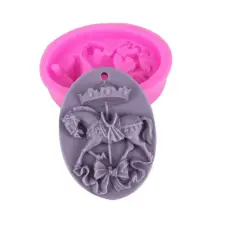  Hintaló fondant forma, szilikon, 8×6,2 cm sütés és főzés