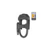 Hiplok DX U-Lakat 150x85x14 mm, vázkonzollal, fekete