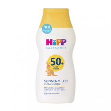 Hipp Babysanft naptej érzékeny bőrre SPF50+ 200 ml naptej, napolaj