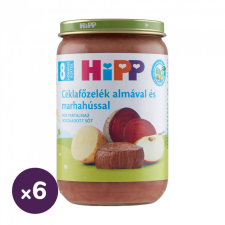 Hipp BIO céklafőzelék almával és marhahússal, 8 hó+ (6x220 g) bébiétel