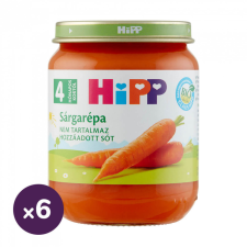 Hipp BIO sárgarépa főzelék, 4 hó+ (6x125 g) bébiétel