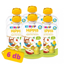 Hipp HiPPiS BIO gyümölcspép alma-körte-banán, 4 hó+ (6x100 g) bébiétel
