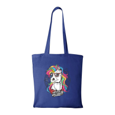  Hipster unicorn - Bevásárló táska Kék egyedi ajándék