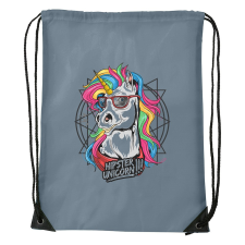  Hipster unicorn - Sport táska Szürke egyedi ajándék