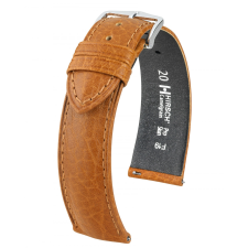 Hirsch Camelgrain borjúbőr, mézbarna, 22/20 óraszíj