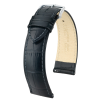 Hirsch Duke borjúbőr óraszíj, fekete, 13/12M