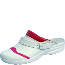 Hirsch NŐI, PÁNTOS KLUMPA - FEHÉR, FUXIA női papucs