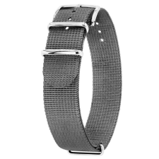 Hirsch Rush Recycle NATO óraszíj, szürke, 20 mm óraszíj