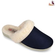  HirschBio sötétkék női gyapjú szobapapucs mamusz 39-41 gyógypapucs