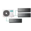Hisense multi-split klíma szett 7,2kW (3AMW72U4RJC) kültéri egység + 3db, 2,6kW Energy Pro X Black beltéri egység