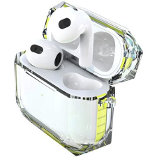Hishell Two Colour Clear Case for Airpods 3 yellow audió kellék