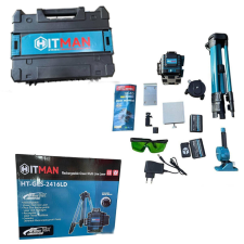 HITMAN Szintező Lézer 16V Zöld 4D állvánnyal HT-GLS-2416LD mérőműszer