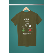  Hívnak a halak férfi military póló egyedi ajándék