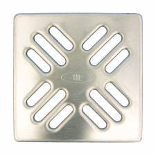 HL HL 037N.1E lefolyórács, inox, 115x115mm fürdőkellék