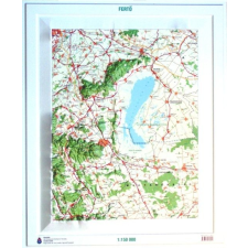 HM Fertő dombortérkép HM 1:150 000 56x68 cm térkép