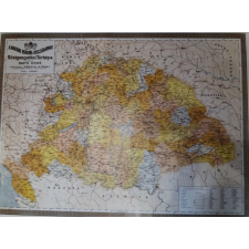 HM Magyar Korona Közigazgatási falitérkép térkép