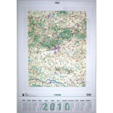 HM Pécs dombortérképe, Pécs falitérkép 1 : 150 000 térkép