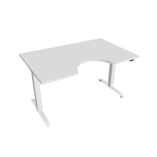  Hobis Motion Ergo elektromosan állítható magasságú íróasztal - 2 szegmensű, standard vezérléssel Szélesség: 140 cm, Szerkezet színe: fehér RAL 9016, Asztallap színe: fehér íróasztal