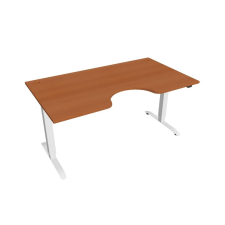  Hobis Motion Ergo elektromosan állítható magasságú íróasztal - 2 szegmensű, standard vezérléssel Szélesség: 160 cm, Szerkezet színe: fehér RAL 9016, Asztallap színe: cseresznye íróasztal
