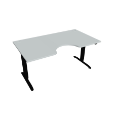  Hobis Motion Ergo elektromosan állítható magasságú íróasztal - 2 szegmensű, standard vezérléssel Szélesség: 160 cm, Szerkezet színe: fekete RAL 9005, Asztallap színe: szürke íróasztal
