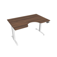  Hobis Motion Ergo elektromosan állítható magasságú íróasztal - 2M szegmensű, memória vezérléssel Szélesség: 140 cm, Szerkezet színe: fehér RAL 9016, Asztallap színe: diófa íróasztal